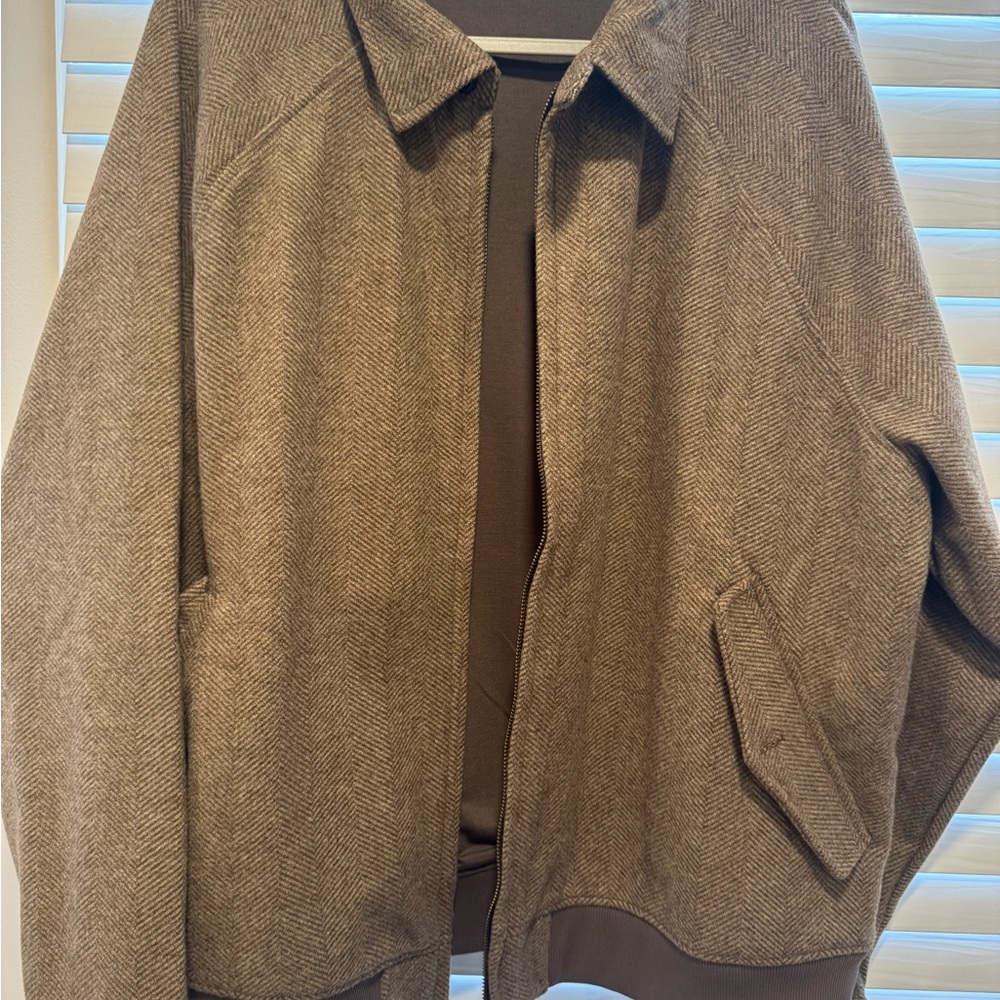 Banana Republic Men's Taupe Herringbone Jacket